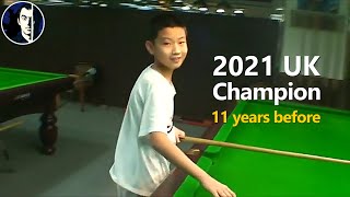 Zhao Xintong 11 years earlier Destined to Become a Snooker Champion [upl. by Neztnaj]