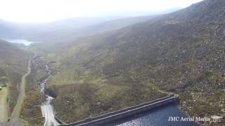 Ben Crom Impounding Reservoir Drone View At Silent Valley Reservoir Co Down Northern Ireland [upl. by Eissej683]