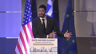 Enes Kanter Freedom at the 2022 Mayors Summit Against Antisemitism [upl. by Michal]