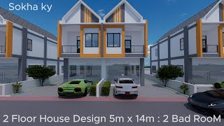 Expert Architect Shares TOP 2 Floor House Design Secrets for 5m x 14m [upl. by Etessil933]