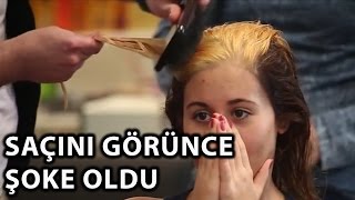 Model Saçını Görünce Şok Geçirdi [upl. by Nynahs]