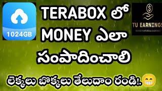 How to earn money on terabox  terabox complete details  terabox payments proofs  tu earnings [upl. by Klusek]