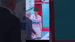 石川祐希 選手 🇮🇹 アクションampプレー♡ Milano vs Civitanova 1st setより shorts yukiishikawa volleyball [upl. by Doris557]