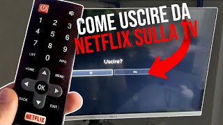 Come faccio ad uscire da Netflix sulla TV  Come fare logout da Netflix sulla TV [upl. by Aoht432]