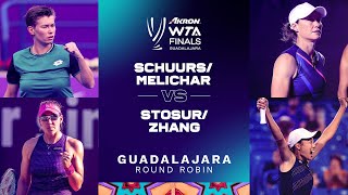 SchuursMelichar vs StosurZhang  2021 WTA Finals Doubles [upl. by Ennasil318]