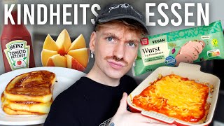 1 Tag Essen wie in meiner Kindheit Vegan Edition [upl. by Nosirb]