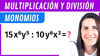 Multiplicar y Dividir MONOMIOS 🔤 Ejercicios variados [upl. by Nelehyram133]