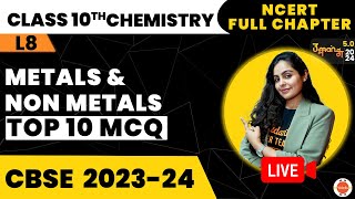 Top 10 MCQs of Metals and NonMetals Class 10  NCERT Class 10 Science Chapter3 Important Questions [upl. by Rogers]