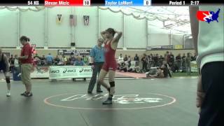 Stevan Micic vs Taylor LaMont at 2013 FILA Cadet Nationals  FS [upl. by Nnyleuqcaj468]