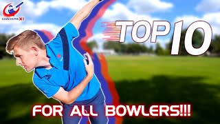 Top 10 bowling drills for ALL BOWLERS [upl. by Enairda]