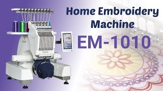 Ricoma Embroidery Machine EM1010  Best Embroidery Machine for Home [upl. by Baumann]