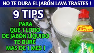 🔝 cuanto te dura el JABÓN LÍQUIDO PARA LAVAR PLATOS  quieres que DURE MUCHOOO [upl. by Siana994]