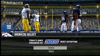 Madden 08 PSP Chargers Fantasy Draft Franchise Mode Week 16 Vs Broncos [upl. by Franzen]