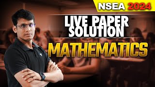 NSEA 2024 Live Paper Solution amp Analysis Mathematics  Prashant Jain papersolution2024 olympiad [upl. by Ameekahs885]