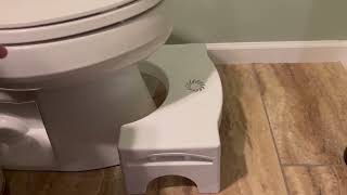 HONEST review Foldable Toilet Potty Stool [upl. by Aneres]