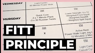 How to Make a Workout PLAN  The FITT Principle [upl. by Yenattirb]