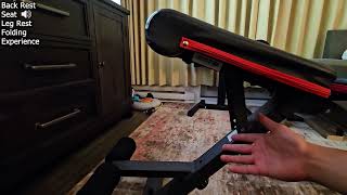 PASYOU Adjustable Weight Bench Full Body Demo amp Review [upl. by Leivad]