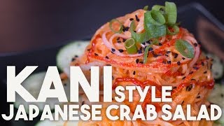 Kani JAPANESE CRAB Salad  EASY UNIVERSITY MEAL [upl. by Arissa]