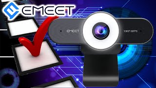 Hardware Check  eMeet Webcam mit Ringlicht amp Autofokus  C970L 1080P  60FPS Webcam [upl. by Adohr]