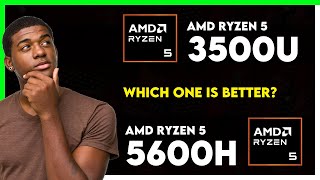 AMD Ryzen 5 3500U vs AMD Ryzen 5 5600H Comparison [upl. by Refinnej]