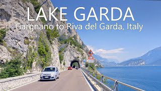 Lake Garda Scenic Drive 4K  Gargnano to Riva del Garda Italy [upl. by Quintina]