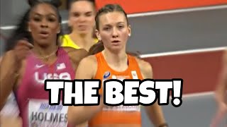 Femke Bol 4917 World Indoor 400m Champion  Track And Field 2024 [upl. by Kcinomod]