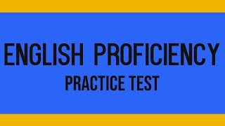 ENGLISH PROFICIENCY PRACTICE TEST  ELEMENTARY LEVEL [upl. by Stauffer390]