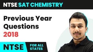 NTSE SAT Previous Year Questions 2018  Class 10 NTSE SAT Chemistry 202223 [upl. by Ollecram123]