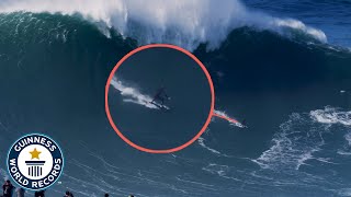 Largest Wave Surfed  Guinness World Records [upl. by Dyol524]