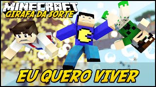 Minecraft GIRAFA DA SORTE  EU QUERO VIVER 2 Lucky Block Mod [upl. by Tyson421]