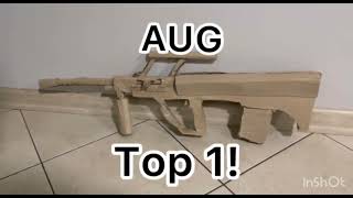 Top 5 Best Cardboard guns and Top 3 Bed Cardboard guns on my channel cardboard fakegun [upl. by Enotna]