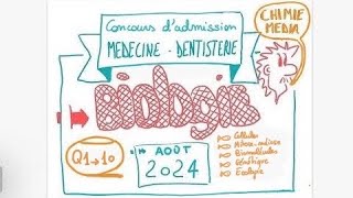 Concours Médecine Dentisterie  28 août 24  Biologie  les 10 questions [upl. by Irbmac]