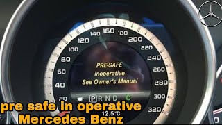 Mercedes benz pre safe inoperative see owners manual देखो एक छोटी सी गलती से क्या होगया [upl. by Gereron]