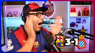 Gerard Romero REACCIÓN y ZONA MIXTA del Barça 31 Espanyol [upl. by Eltotsira390]