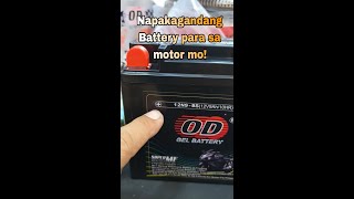 OD Battery Model 12N9BS unboxing and review motorcyclebatteries odbattery review [upl. by Suivatal]