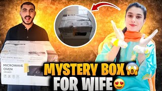 Surprising wife with a mystery Box😍  Mystery box me se kya nikla😱  A little surprize for Wife [upl. by Enovad]