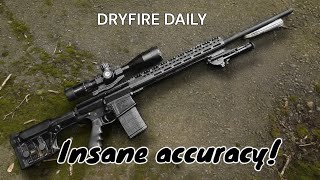 Airsoft sniper plays HPA DMR AR10 for the first time [upl. by Sseb94]