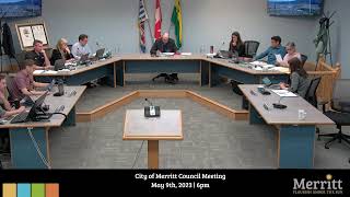 City of Merritt Council meeting 20230509 [upl. by Zerline]