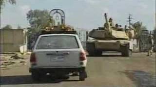 US tank crushes Iraqi civilians car [upl. by Garrik501]