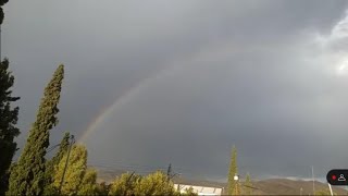 Lluvia y Arco Iris Bonita Estampa de Chihuahua [upl. by Rebmak]