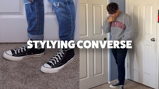 10 Casual Ways To Style HighTop Converse  Outfit Ideas [upl. by Starbuck]