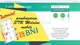 Tutorial Pembayaran STR melalui mobile Banking BNI [upl. by Fritzie]