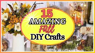 MUST SEE INCREDIBLE DIY Fall Craft Ideas You DONT Want To Miss [upl. by Ydnyl]