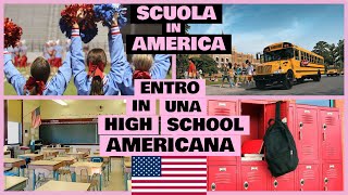 TOUR DI UNA SCUOLA HIGH SCHOOL IN AMERICA E COME NEI FILM 🇺🇸 [upl. by Elleynod]