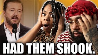 Ricky Gervais EXPOSING HOLLYWOOD LEFT US SPEECHLESS – Golden Globes 2020  BLACK COUPLE REACTS [upl. by Shiroma]