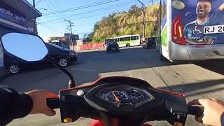 MotoVlog com a Shineray Phoenix 50cc [upl. by Oeramed]