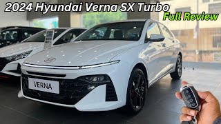 New Hyundai Verna SX Turbo Full Detailed Review ✅ Price amp Features ❤️ Better Than City amp Virtus [upl. by Ilenna]