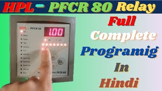 HPL PFCR 80 Power factor relay programming [upl. by Teevens]