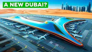 Al Maktoum  Dubais Brand New 35BN Mega Airport [upl. by Dnalram]