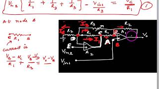 Two op amp instrumentation amplifier derivation [upl. by Erfert]